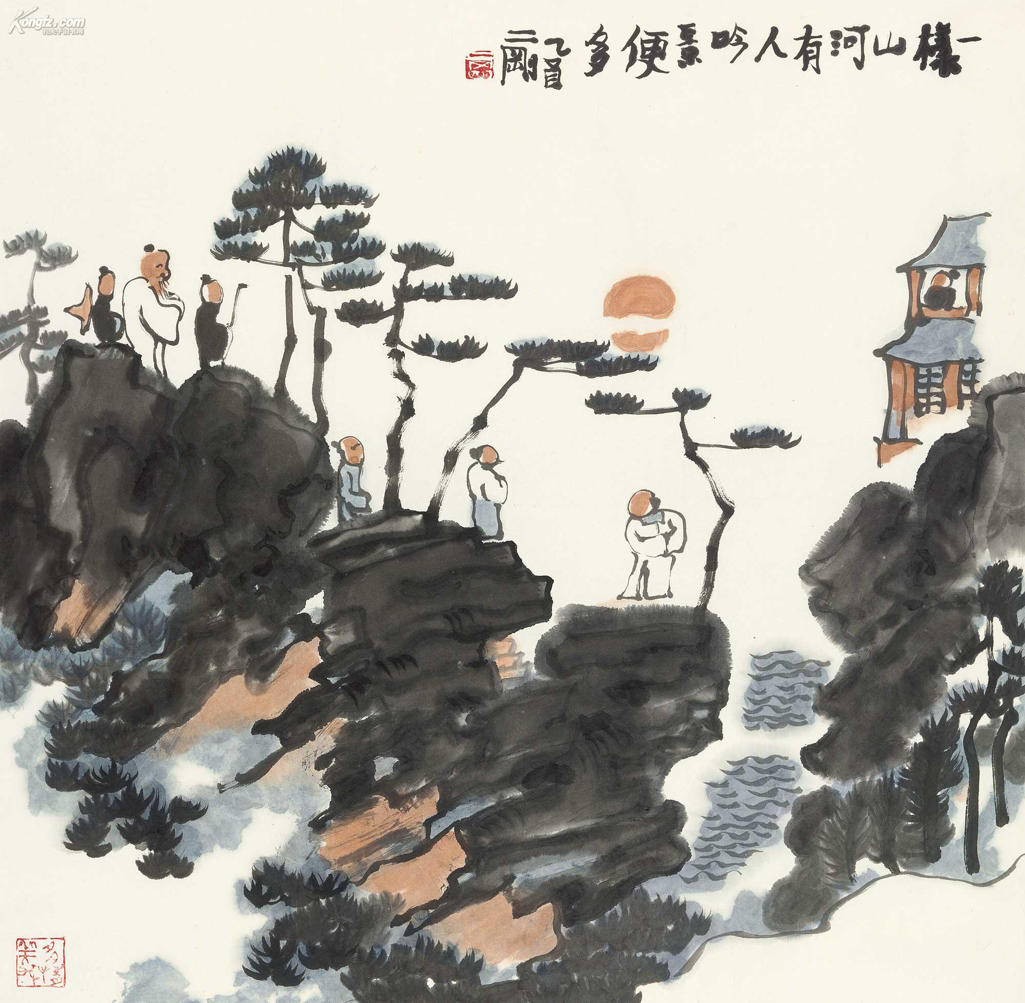 刘二刚(b.1947)登高望远