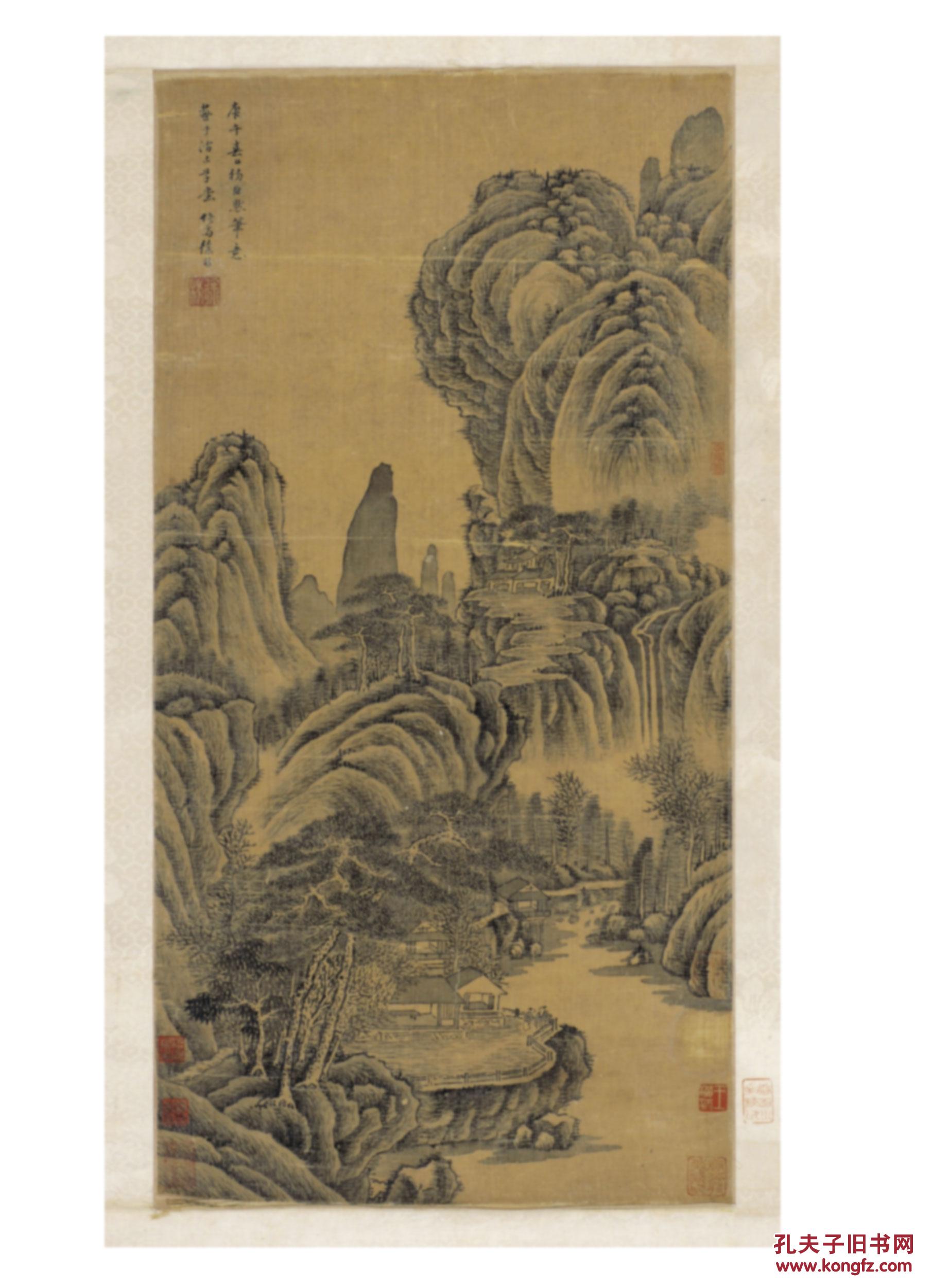 徐枋 溪山幽隐图