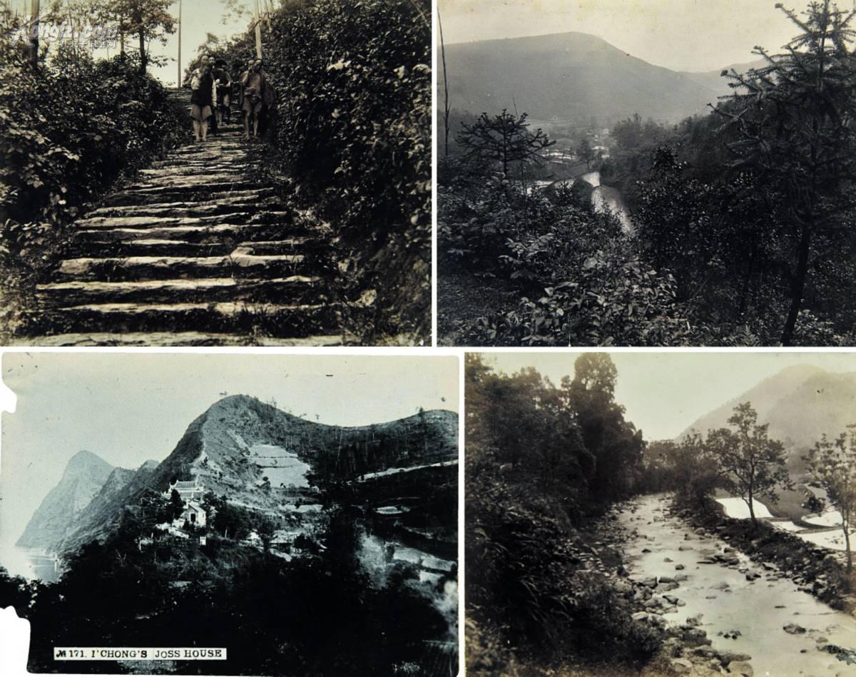 清代鼓岭传教士住宅及风景照片4张