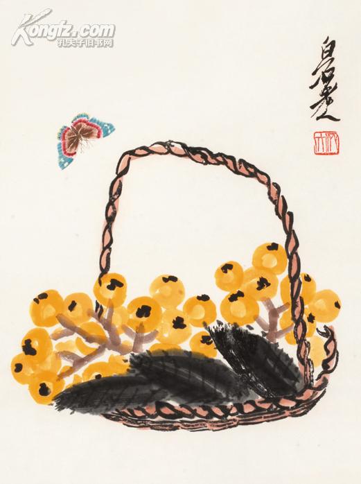 拍品详情 > 拍品大图 齐白石 枇杷蝴蝶 滚动鼠标滚轴,图片即可轻松