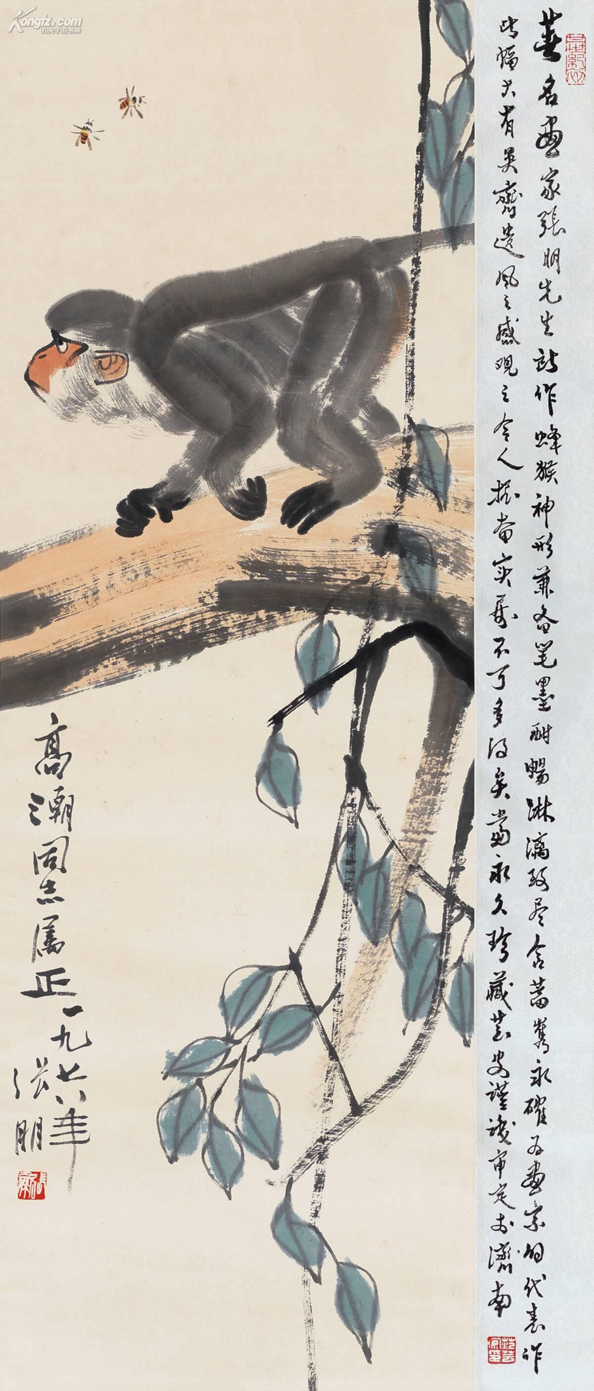 张朋(1918 ― 2009)封侯图网上拍卖预展_中贸圣佳2014春拍·中国近