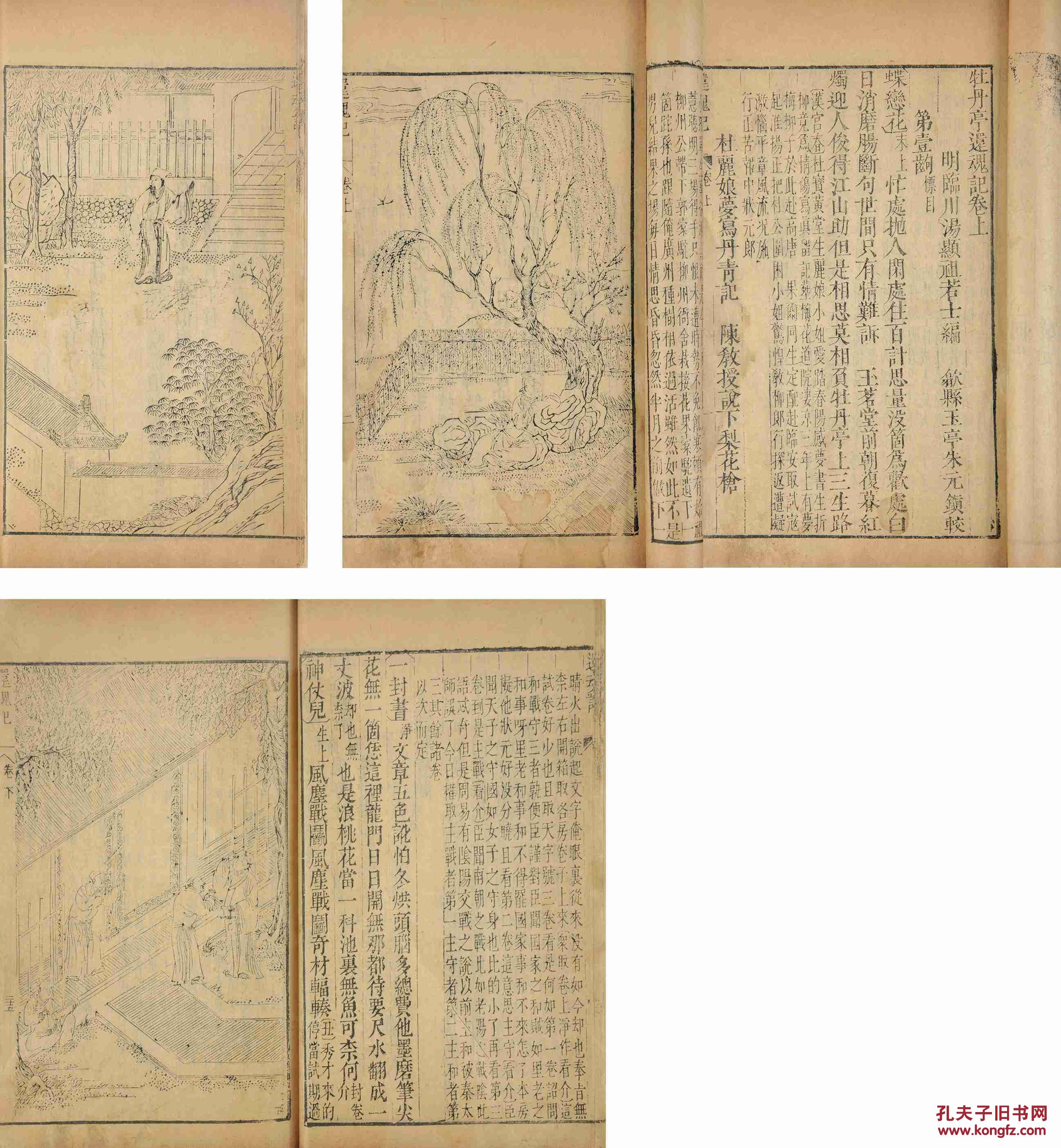 牡丹亭还魂记 二卷