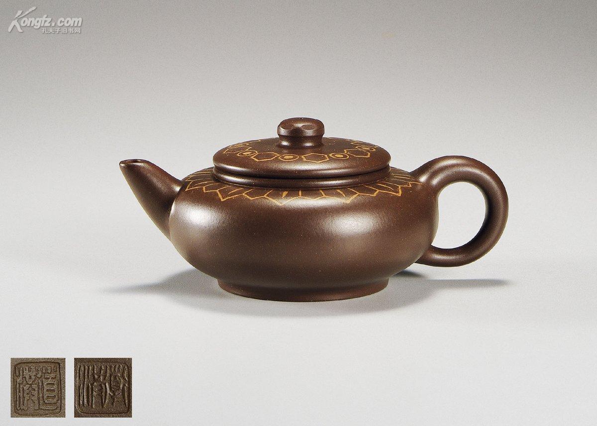 当代99何道洪制紫泥钻石壶