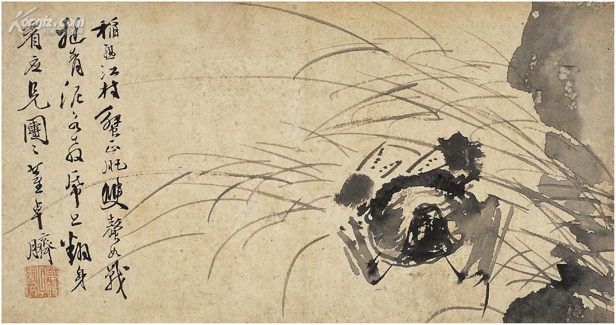 徐渭(1521～1593)秋蟹图